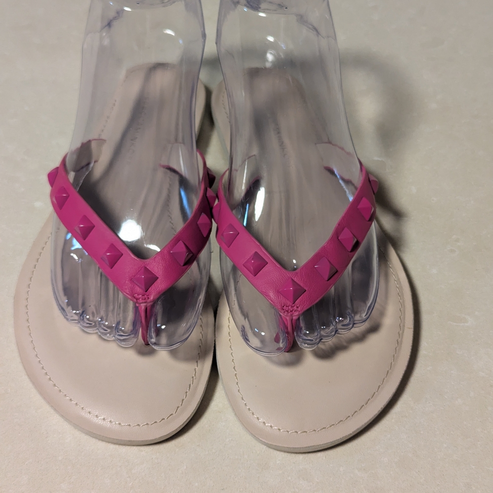 Women's Pink Studded Sandals Size 8